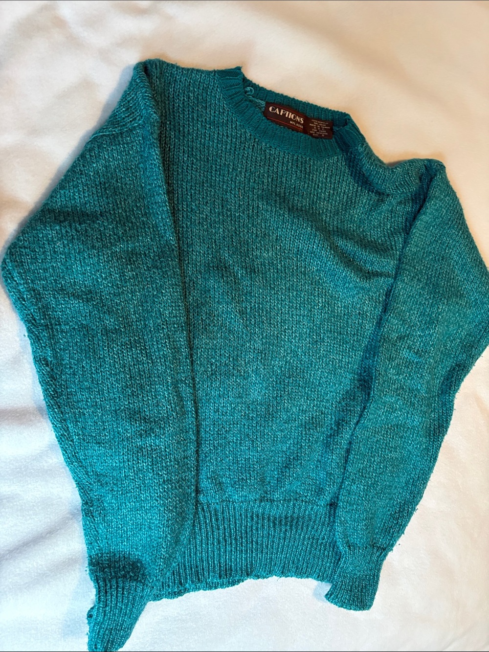 Teal Crewneck Sweater - Women's